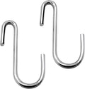 10 Pack Heavy Duty S Hooks Silver S Shaped Hooks Hanging Hangers Hooks for Kitchen, Bathroom, Bedroom and Office: Pan, Pot, Coat, Bag, Plants(10 Pack/Silver/Small)