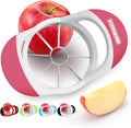 3.5 Inch Apple Slicer - Professional Apple Cutter - Stainless Steel Apple Corer - Super Sharp Apple Slicer and Corer - Apple Tool with 8 Sharp Blades(Pink)