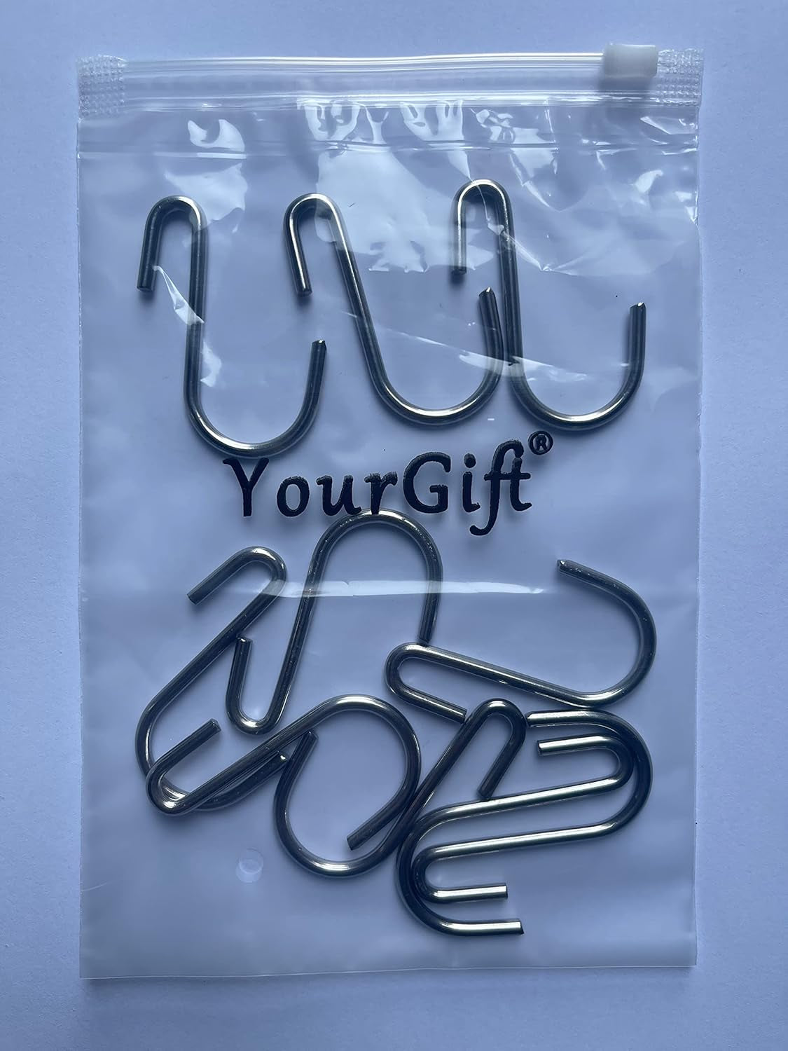 10 Pack Heavy Duty S Hooks Silver S Shaped Hooks Hanging Hangers Hooks for Kitchen, Bathroom, Bedroom and Office: Pan, Pot, Coat, Bag, Plants(10 Pack/Silver/Small)